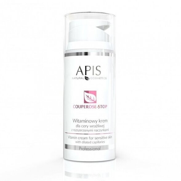 APIS COUPEROSE STOP kremas su vitaminais kapiliarinei odai, 100ml APIS COUPEROSE STOP kremas su vitaminais kapiliarinei odai, 100ml