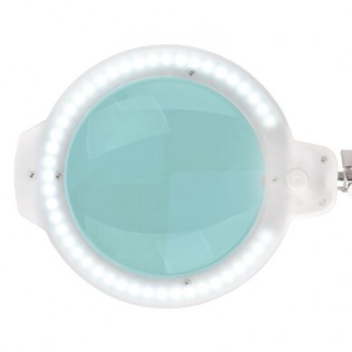 Kosmetologinė LED lempa su lupa 8012 (didina iki 5 kartų) balta 2