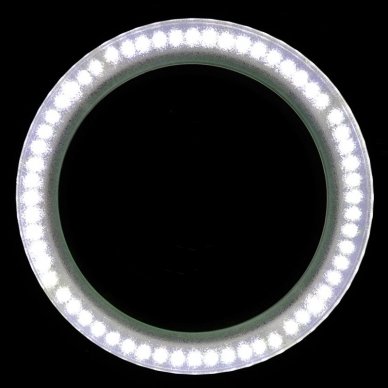 LED lempa su stovu ELEGANTE 6014 60 LED SMD 5D, baltos sp. 8