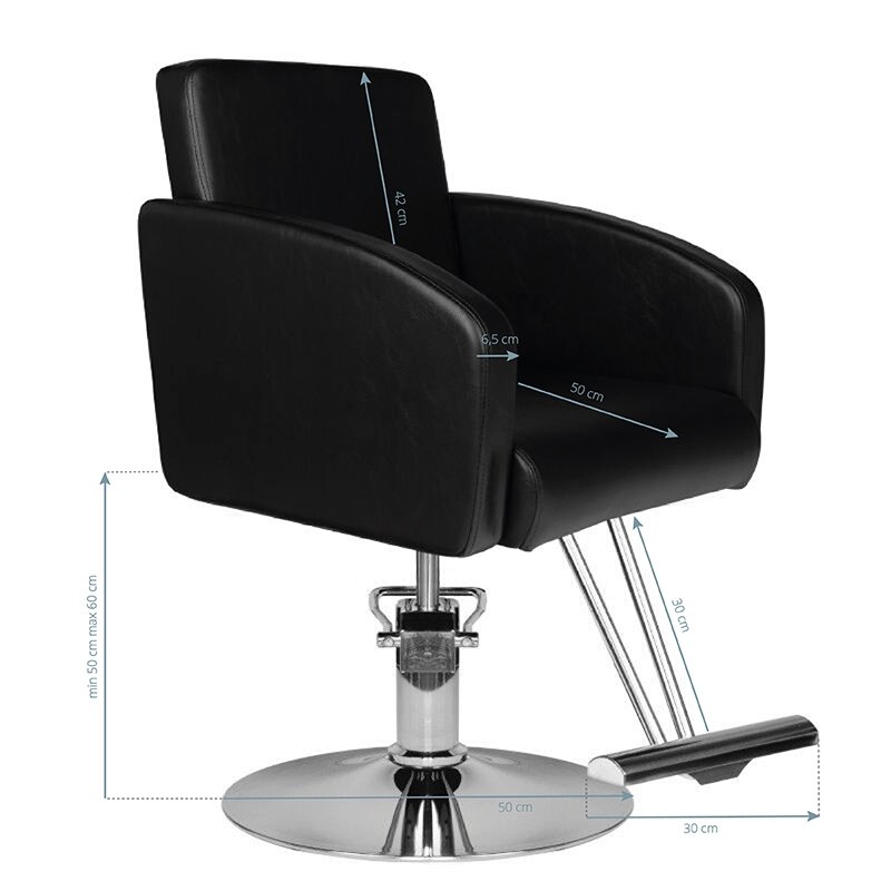 Kirpyklos krėslas HAIR SYSTEM HS40, juodos sp. 4