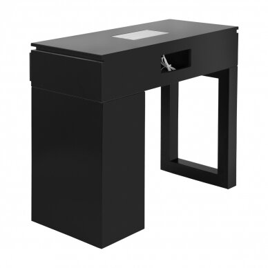 Manikiūro stalas, juodos spalvos