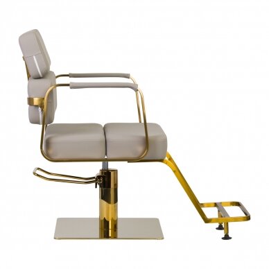 Kirpyklos salono krėslas, pilka - aukso sp. 1
