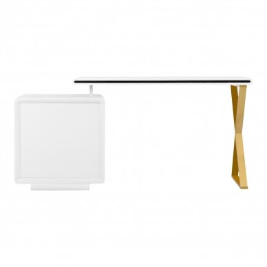 Elegantiškas manikiūro stalas WHITE GOLD, balta, aukso sp. 3