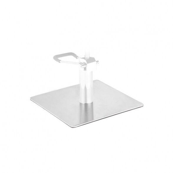 Kvadratinis INOX L009 pagrindas kirpyklos krėslams Kvadratinis INOX L009 pagrindas kirpyklos krėslams