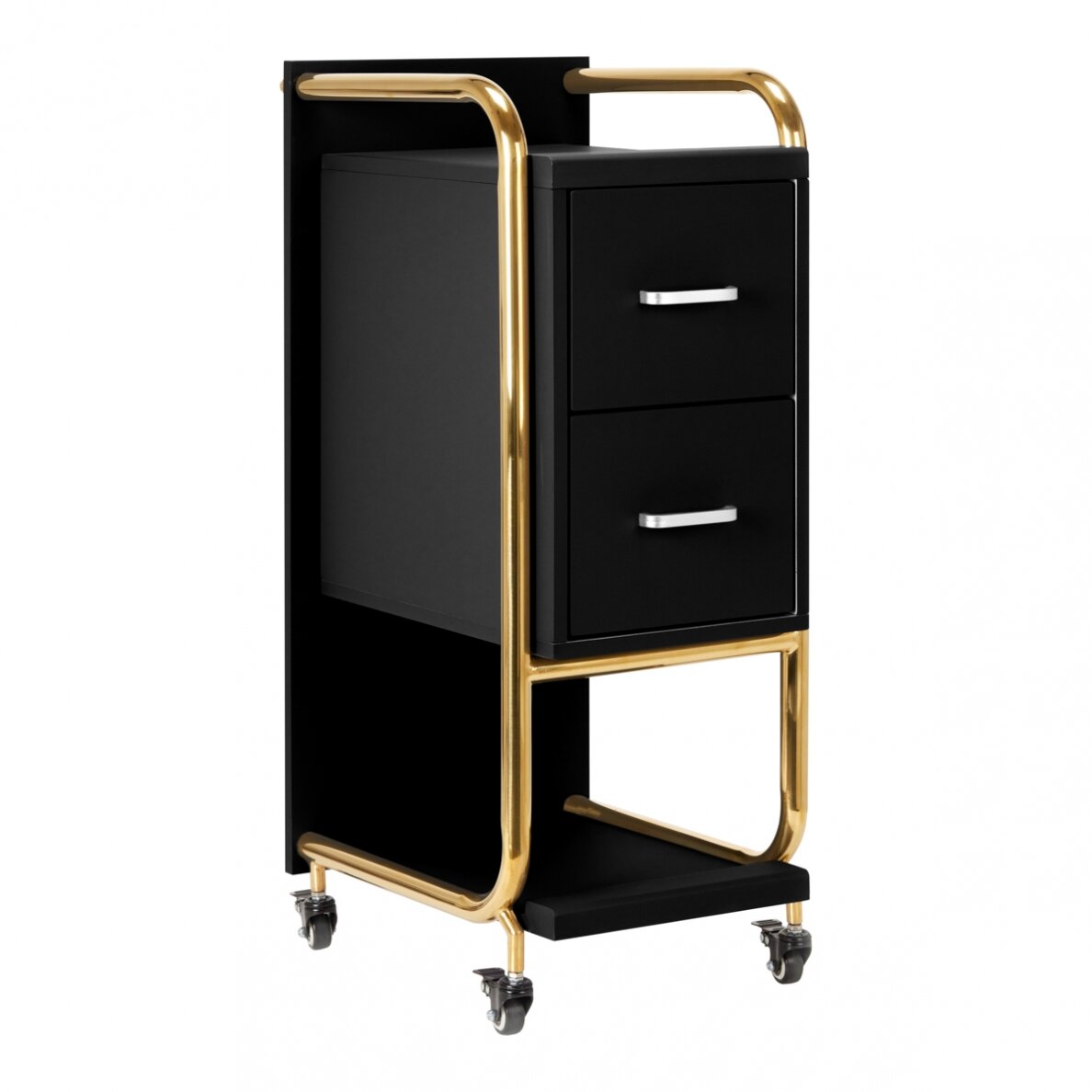 Barber trolley GABBIANO black/gold