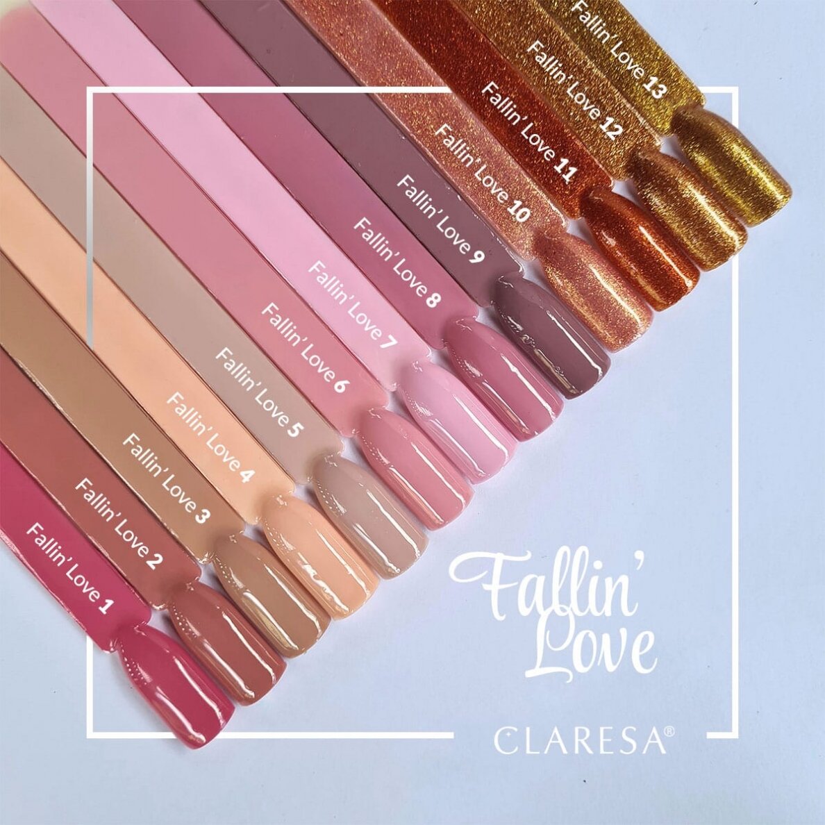 Hibridinis nagų lakas CLARESA FALLIN LOVE 6, 5g 3 Hibridinis nagų lakas CLARESA FALLIN LOVE 6, 5g 3