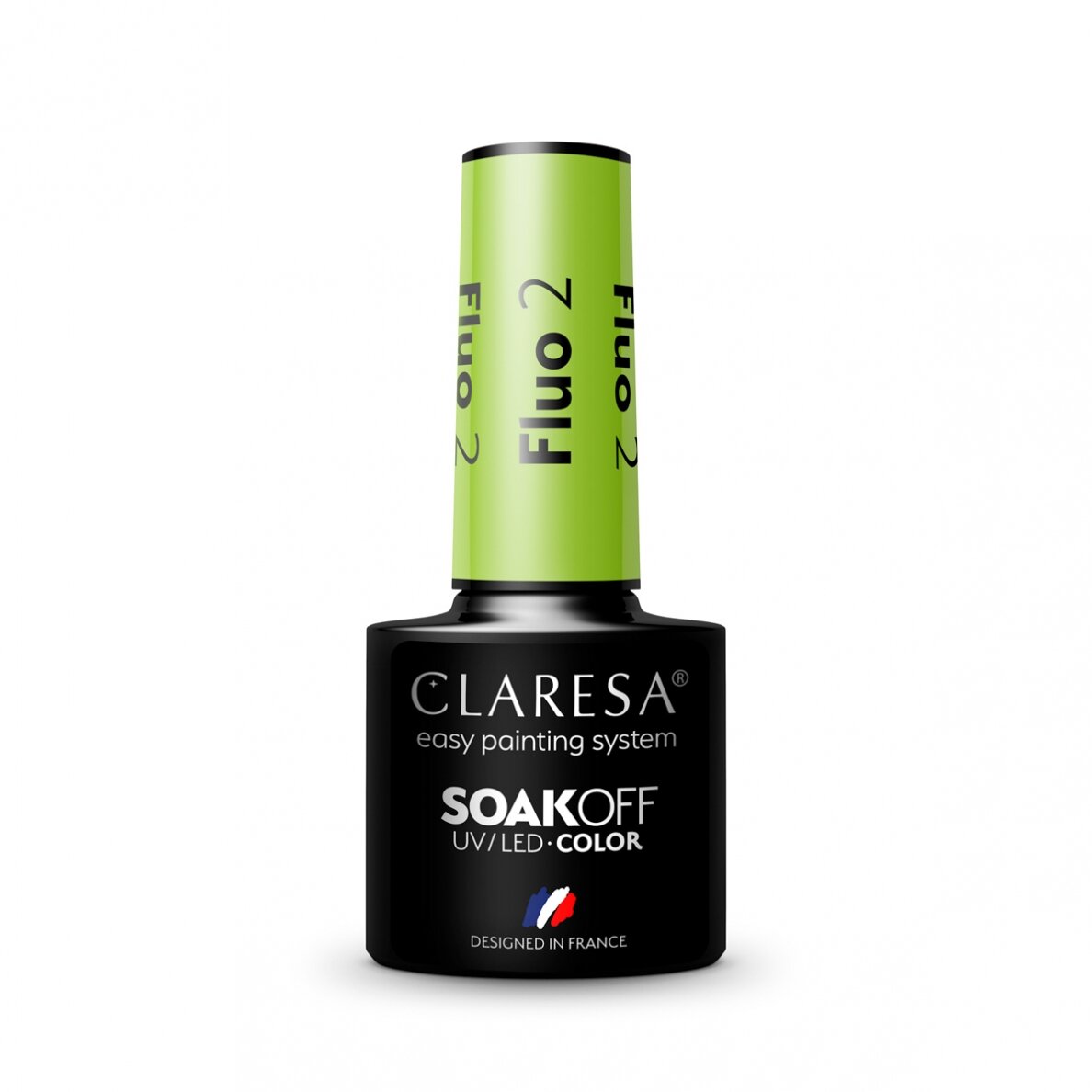 Hibridinis nagų lakas CLARESA FLUO 2, 5g 2 Hibridinis nagų lakas CLARESA FLUO 2, 5g 2