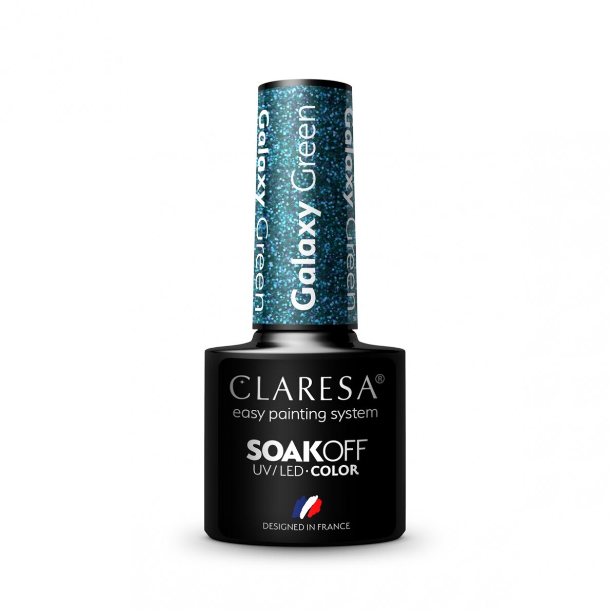 Hibridinis nagų lakas CLARESA GALAXY GREEN, 5g 2 Hibridinis nagų lakas CLARESA GALAXY GREEN, 5g 2