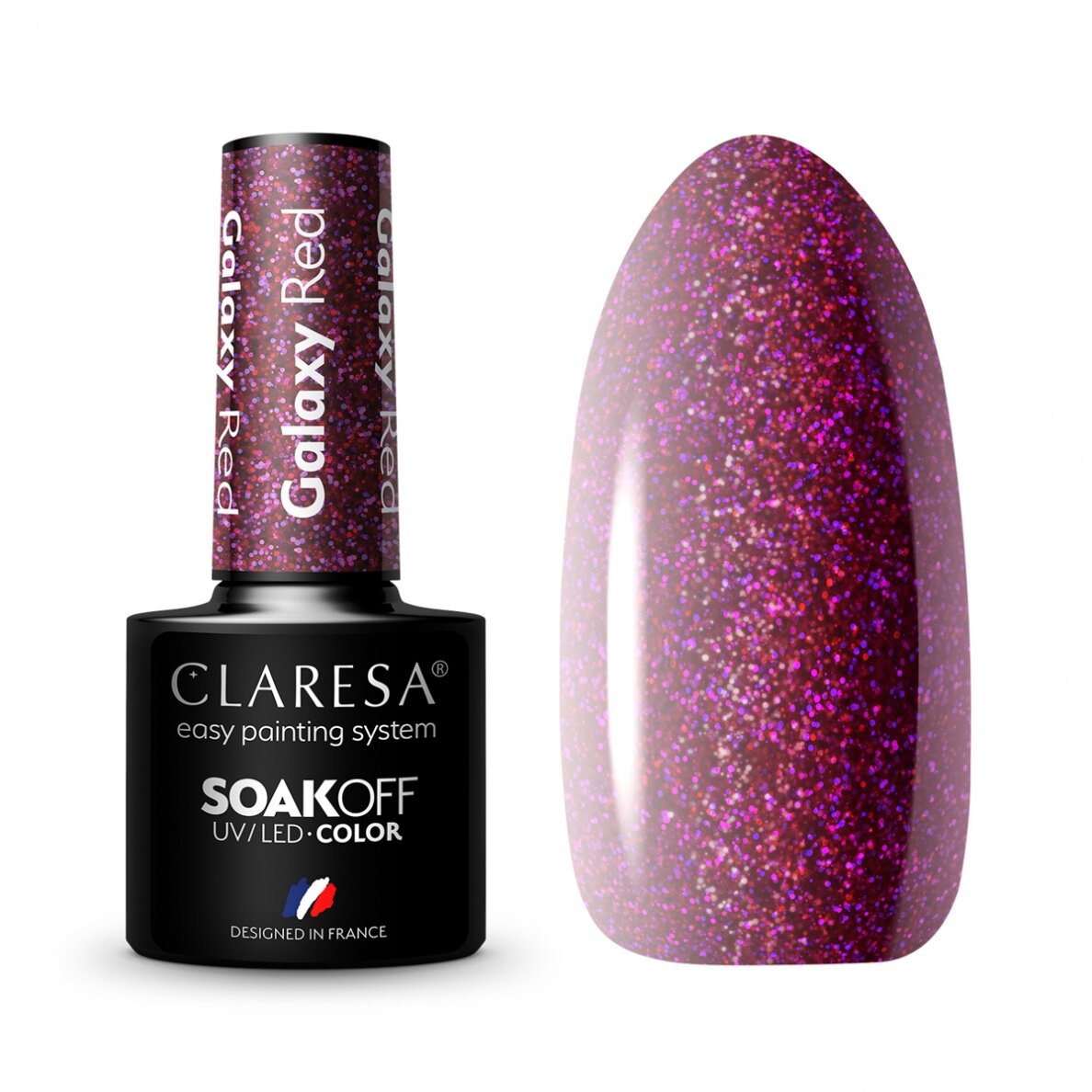 Hibridinis nagų lakas CLARESA GALAXY RED, 5g Hibridinis nagų lakas CLARESA GALAXY RED, 5g