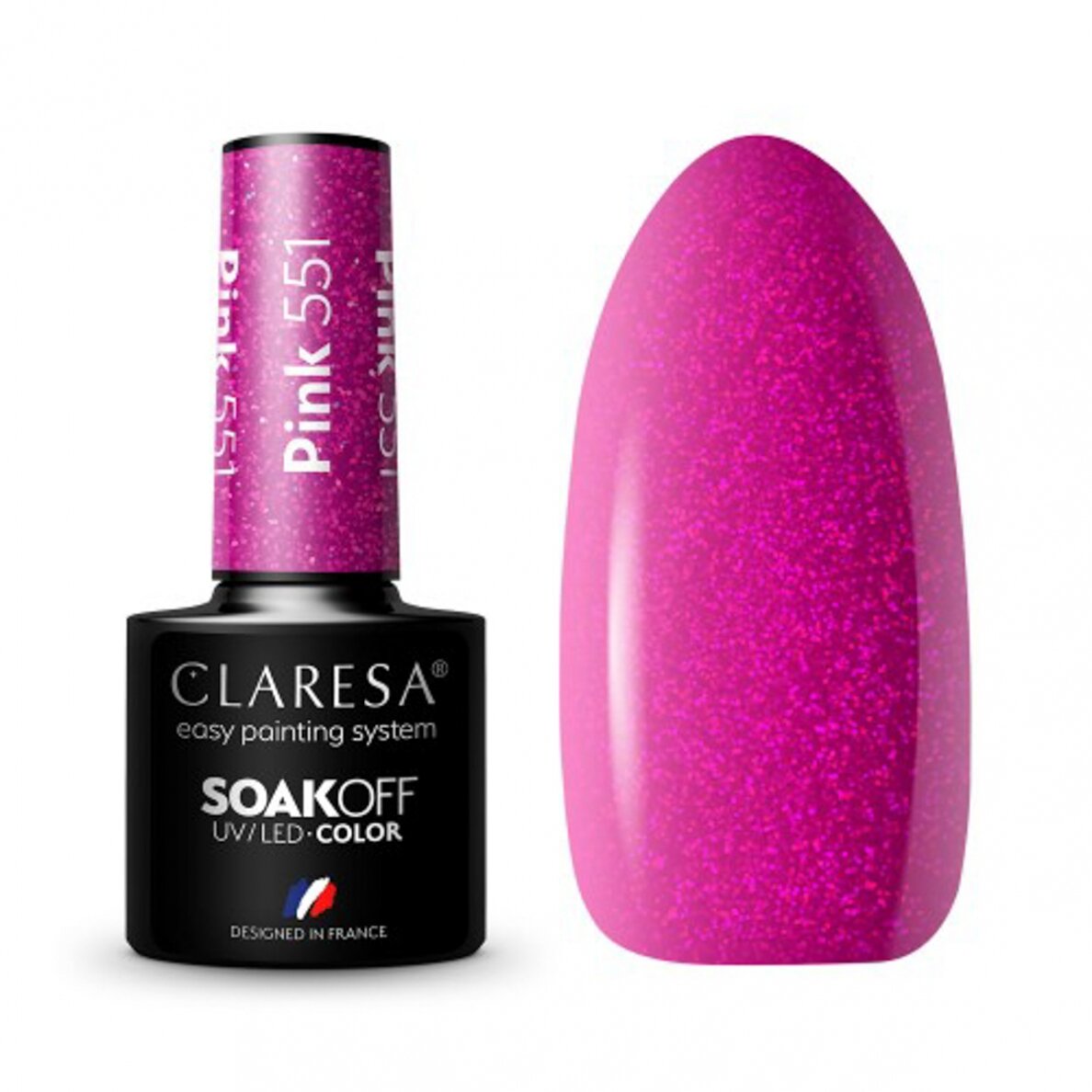Hibridinis nagų lakas CLARESA PINK Hibridinis nagų lakas CLARESA PINK