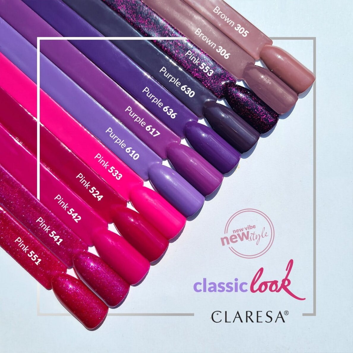 Hibridinis nagų lakas CLARESA PINK 1 Hibridinis nagų lakas CLARESA PINK 1