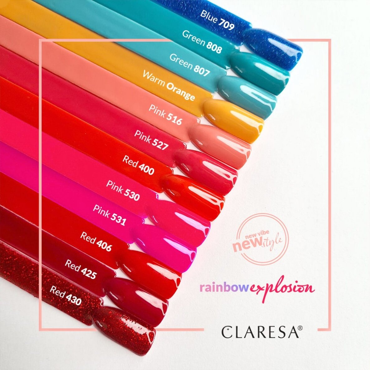 Гибридный лак для ногтей CLARESA RED 406, 5г 1 Гибридный лак для ногтей CLARESA RED 406, 5г 1