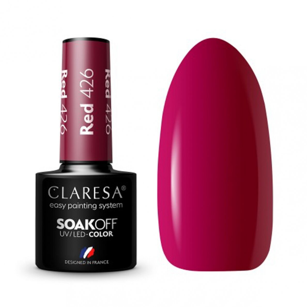 Гибридный лак для ногтей CLARESA RED 426, 5г Гибридный лак для ногтей CLARESA RED 426, 5г