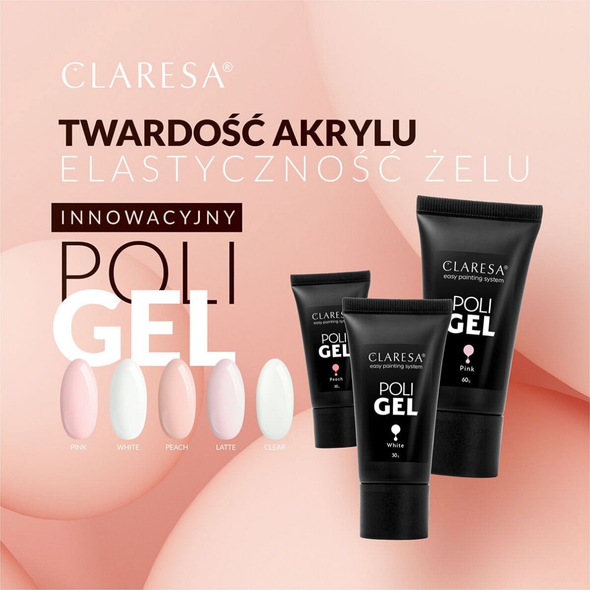 Poligelis CLARESA PEACH 1