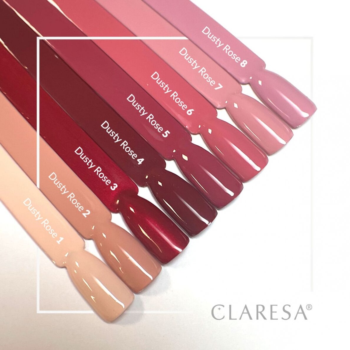 Hibridinis nagų lakas CLARESA DUSTY ROSE 8, 5g 1 Hibridinis nagų lakas CLARESA DUSTY ROSE 8, 5g 1