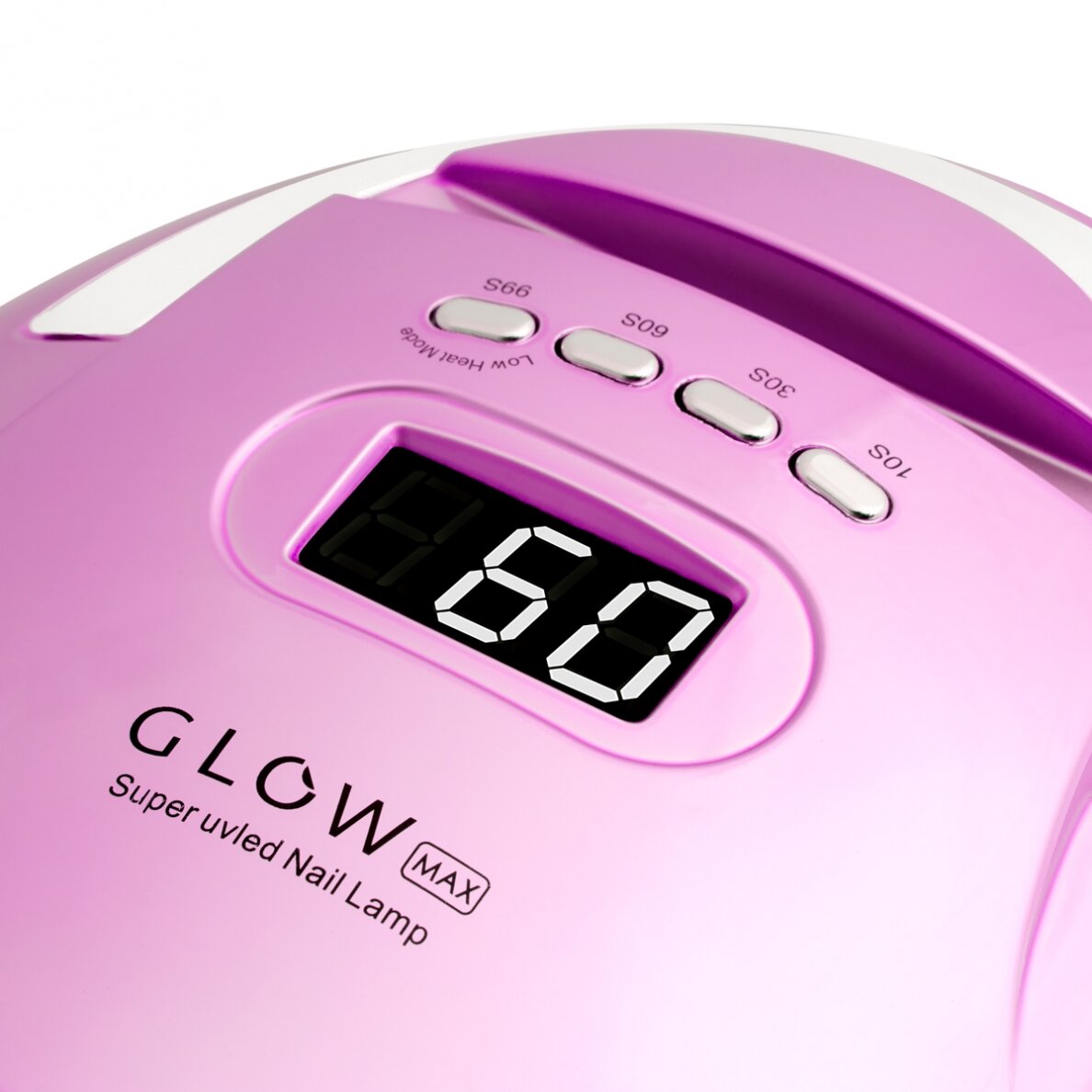 УФ светодиодная лампа для ногтей Glow F2 RC, 220Вт, розового цвета. 3 УФ светодиодная лампа для ногтей Glow F2 RC, 220Вт, розового цвета. 3