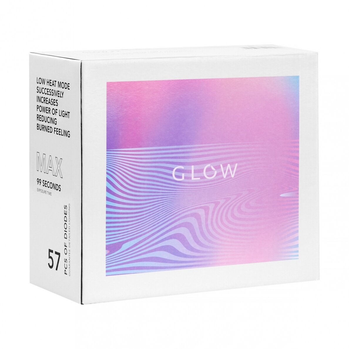 УФ светодиодная лампа для ногтей Glow F2 RC, 220Вт, розового цвета. 8 УФ светодиодная лампа для ногтей Glow F2 RC, 220Вт, розового цвета. 8