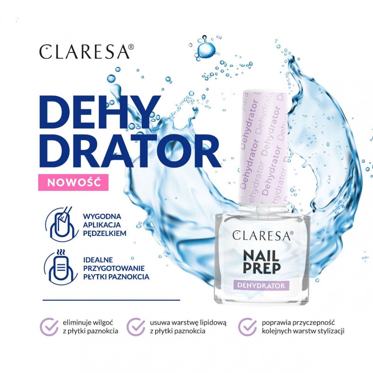 CLARESA Nail Prep dehidratorius, 5 ml 1 CLARESA Nail Prep dehidratorius, 5 ml 1