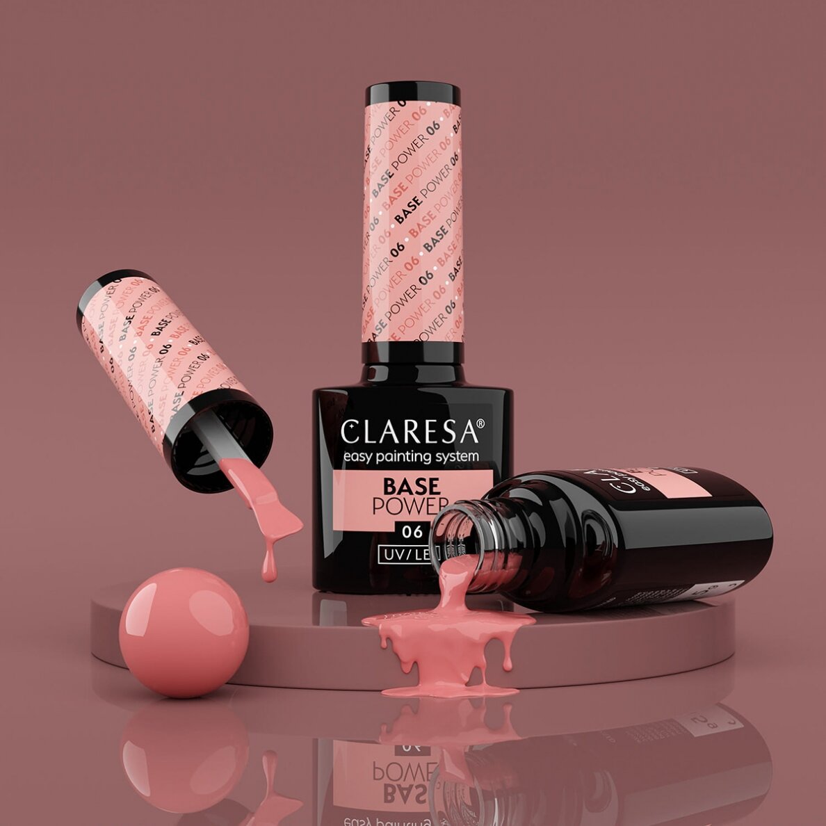 CLARESA GEL POLISH BASE POWER BASE 06, 5G 2 CLARESA GEL POLISH BASE POWER BASE 06, 5G 2