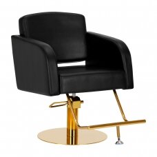 Gabbiano kirpyklos kėdė TURIN, aukso ir juodos sp.