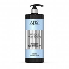 APIS APIS Who's the Boss energizuojantis dušo gelis-šampūnas 3 in 1, 1000ml