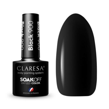 Hibridinis nagų lakas CLARESA BLACK 900, 5g Hibridinis nagų lakas CLARESA BLACK 900, 5g