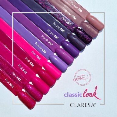 Hibridinis nagų lakas CLARESA PINK 524, 5g Hibridinis nagų lakas CLARESA PINK 524, 5g