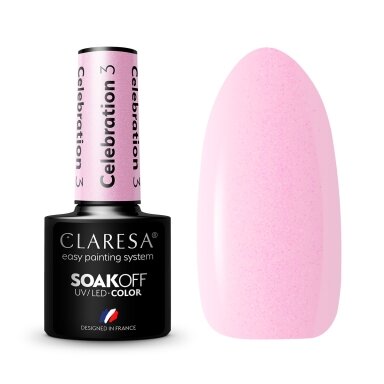 Гибридный лак для ногтей CLARESA CELEBRATION 3, 5г Гибридный лак для ногтей CLARESA CELEBRATION 3, 5г