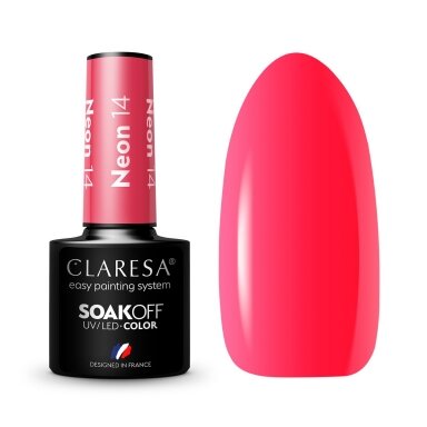 Гибридный лак для ногтей CLARESA NEON 14, 5г Гибридный лак для ногтей CLARESA NEON 14, 5г