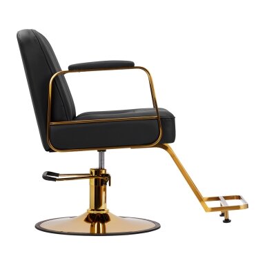 Gabbiano barber chair Acri, black-gold sp.