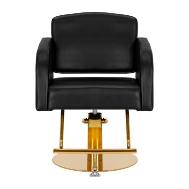 Gabbiano barber chair TURIN, gold and black sp. Gabbiano barber chair TURIN, gold and black sp.