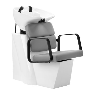 Hairdressing sink GABBIANO PORTO, grey-white sp. Hairdressing sink GABBIANO PORTO, grey-white sp.