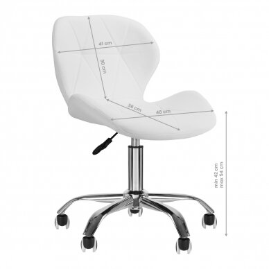 Salono kėdė QS-06, baltos sp.   5