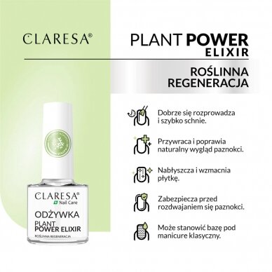 Nagų serumas CLARESA Plant Power Elixir 3