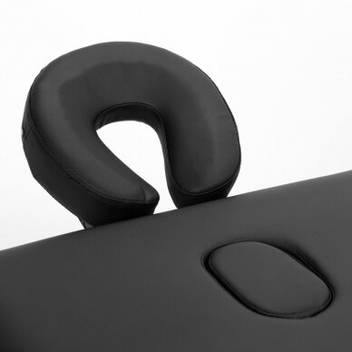 Medinis sulankstomas masažo stalas, Komfort Activ Fizjo Lux ,3 segmentai, juodas 8