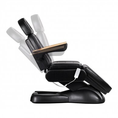 Elektrinė kosmetologinė kėdė SILLON Lux 273b 3 varikliai, juoda 2