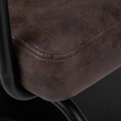 Kirpyklos krėslas GABBIANO Katania Loft Old Leather, rudos sp. 5