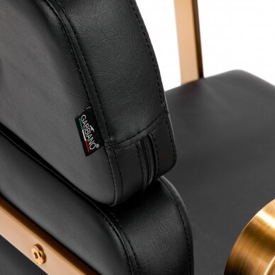 Gabbiano kirpyklos kėdė PORTO, juoda-aukso sp. 6