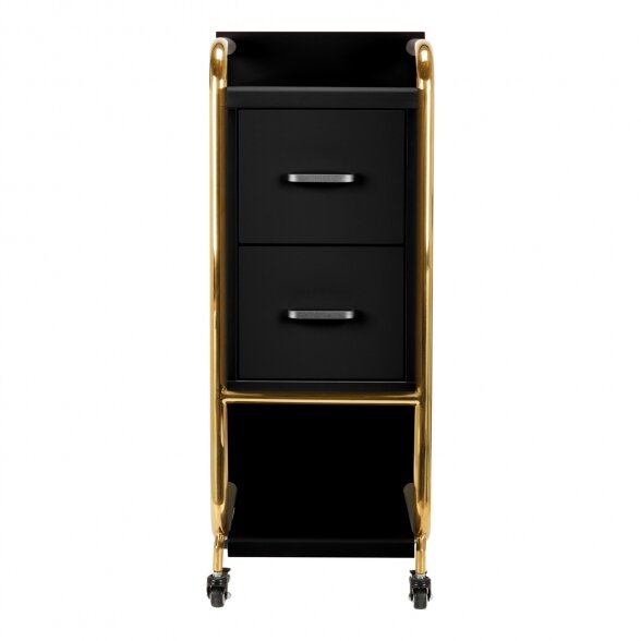Barber trolley GABBIANO black/gold 2