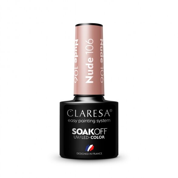 Hybrid nail polish CLARESA NUDE 106, 5g 2 Hybrid nail polish CLARESA NUDE 106, 5g 2