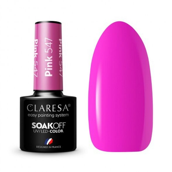 Гибридный лак для ногтей CLARESA PINK 547, 5г Гибридный лак для ногтей CLARESA PINK 547, 5г