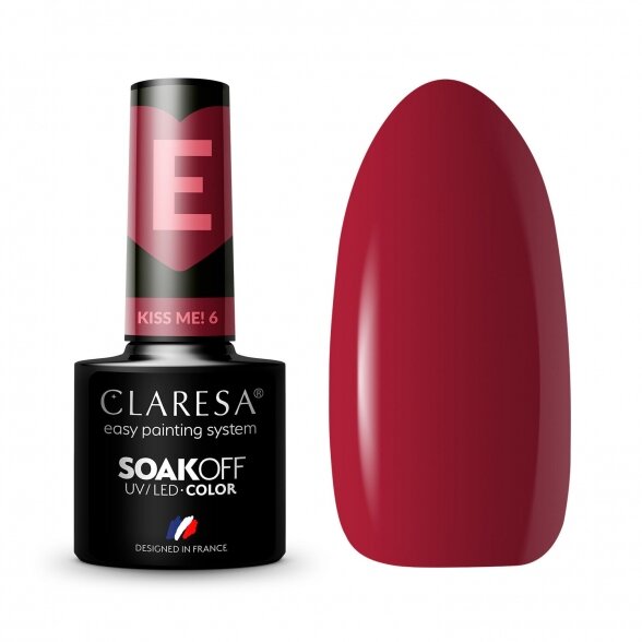 Hibridinis nagų lakas CLARESA KISS ME 6, 5g