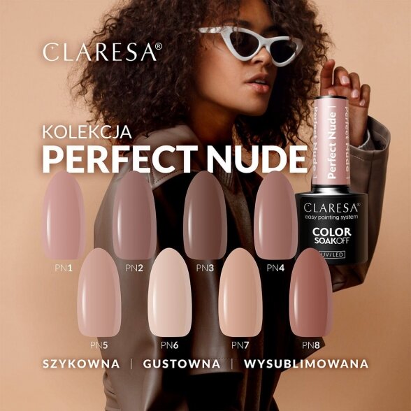 Claresa hybrid nail polish PERFECT NUDE 3, 5g 1 Claresa hybrid nail polish PERFECT NUDE 3, 5g 1