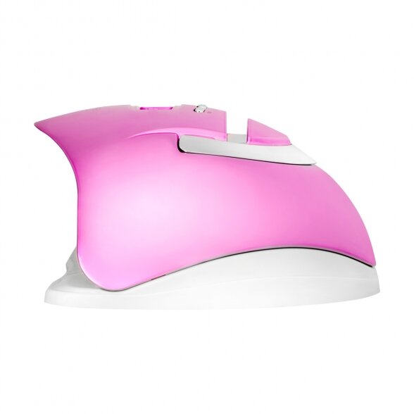 УФ светодиодная лампа для ногтей Glow F2 RC, 220Вт, розового цвета. 4 УФ светодиодная лампа для ногтей Glow F2 RC, 220Вт, розового цвета. 4