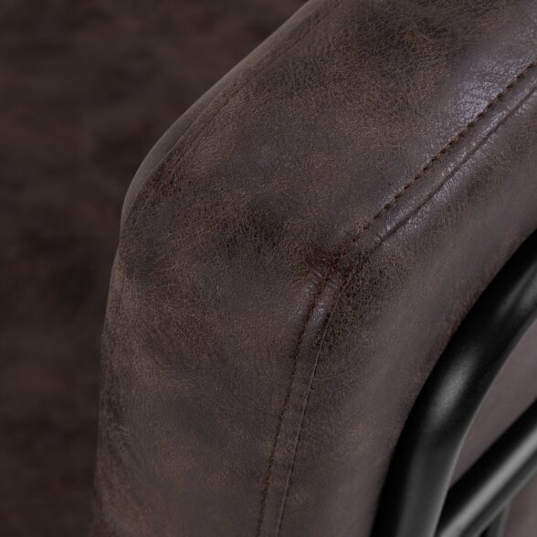 Kirpyklos krėslas GABBIANO Katania Loft Old Leather, rudos sp. 6 Kirpyklos krėslas GABBIANO Katania Loft Old Leather, rudos sp. 6