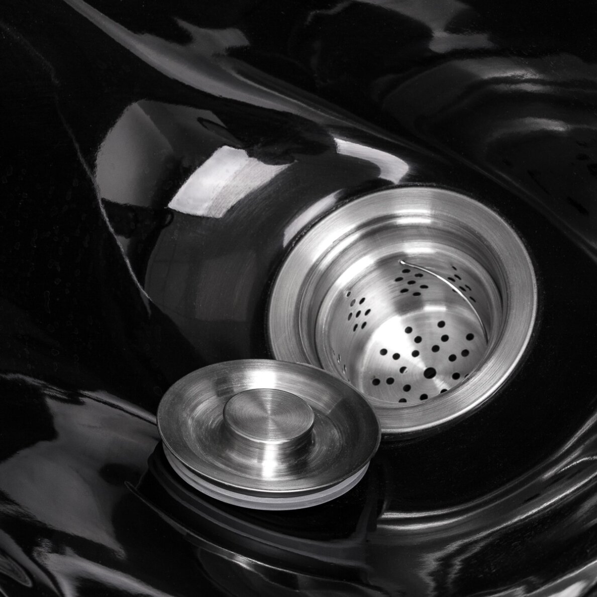 Gabbiano LUCCA barber sink, black 5