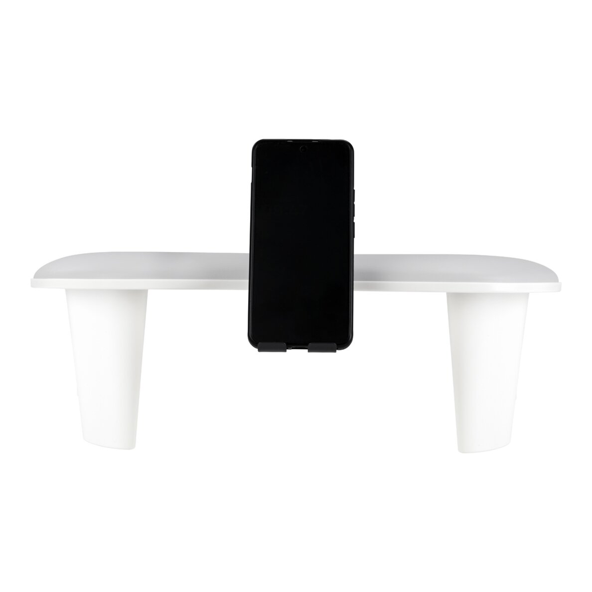 Gray manicure armrest "MOMO Croissant" with phone holder 2 Gray manicure armrest "MOMO Croissant" with phone holder 2