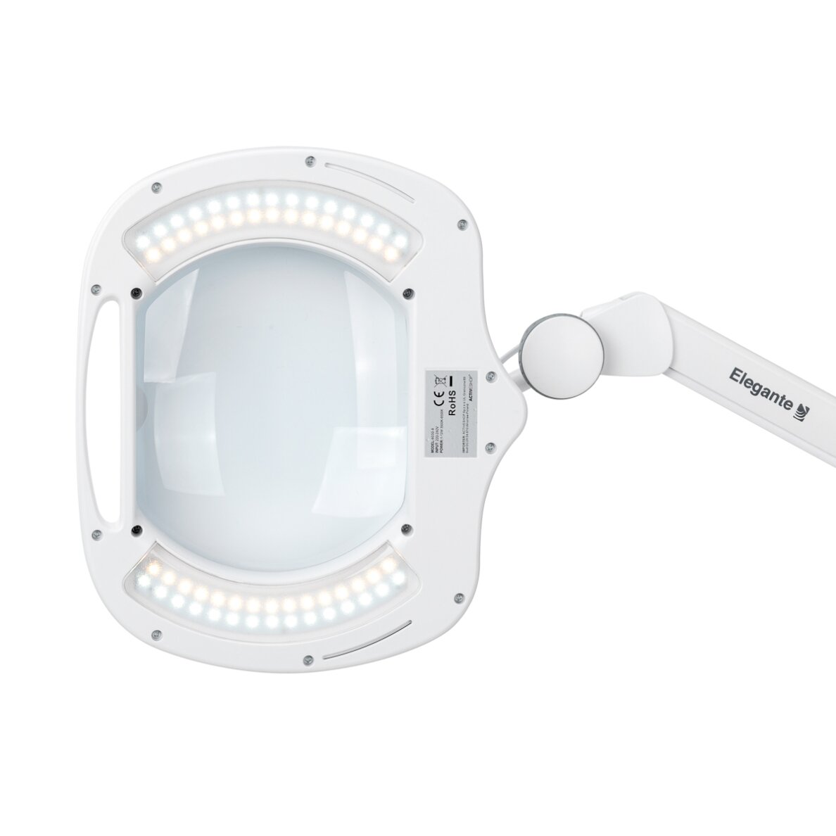 Tabletop LED lamp with magnifying glass "Elegante 6030", adjustable brightness 5