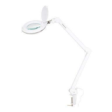 Prie stalviršio tvirtinama LED lempa su lupa „Elegante 6031“, 3 dioptrijų Prie stalviršio tvirtinama LED lempa su lupa „Elegante 6031“, 3 dioptrijų