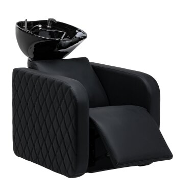 Gabbiano Sylvia Plus electric hairdressing sink with massage function, black Gabbiano Sylvia Plus electric hairdressing sink with massage function, black